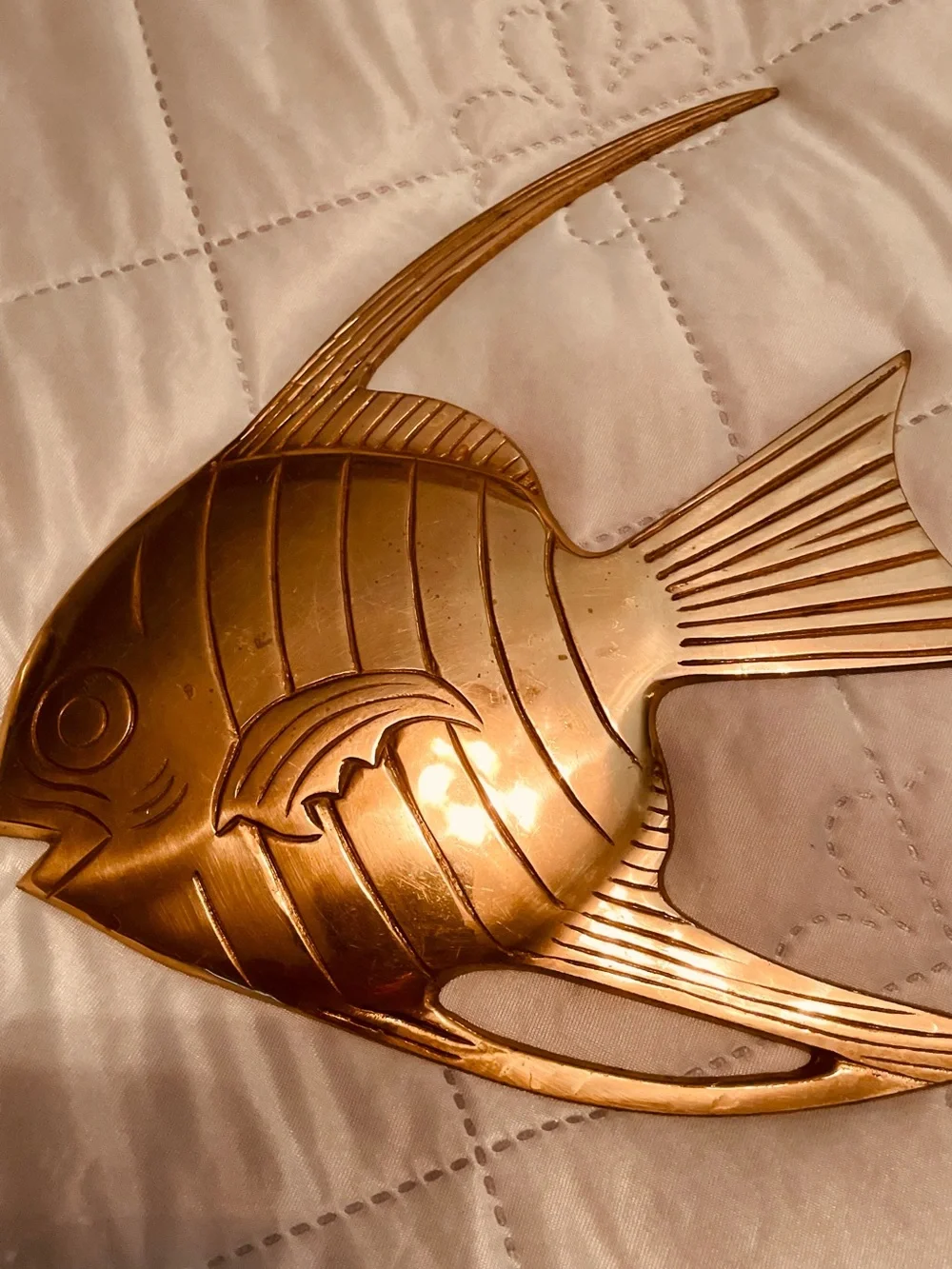 Brass Fish Wall Accents - Set of 3